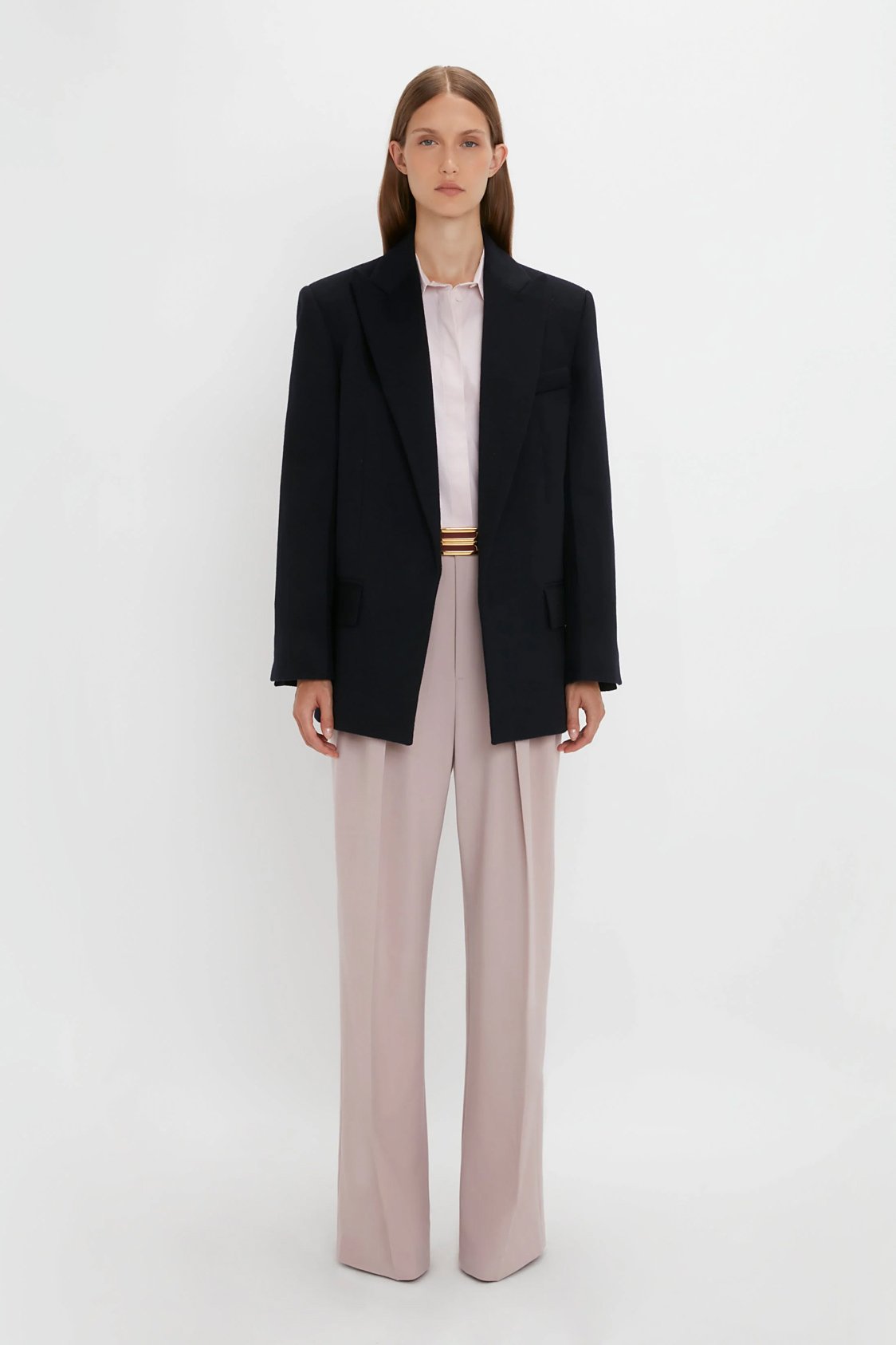 Darted Sleeve Tailored Jacket In Sesame
